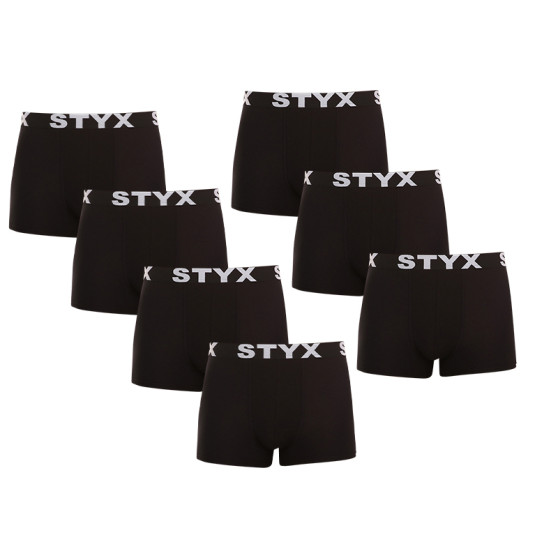 7PACK Boxershorts til mænd Styx sport gummi sort (7G960)