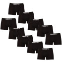 10PACK Boxershorts til mænd Nedeto sort (10NDTB001-brand)