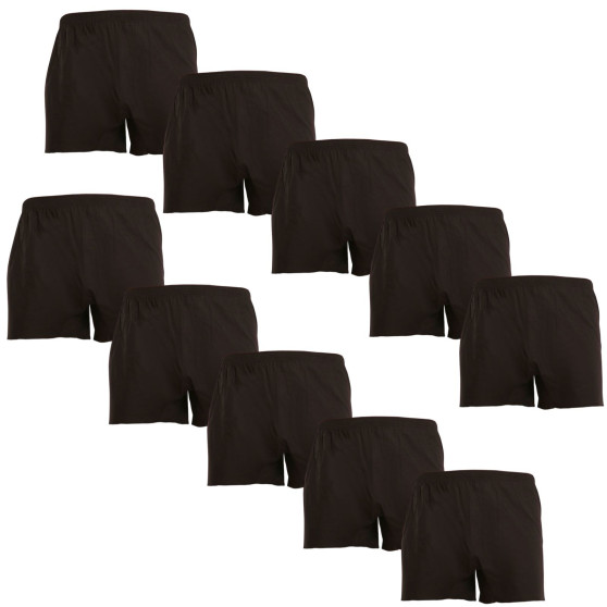 10PACK Boxershorts til mænd Nedeto sort (10NDTT001)