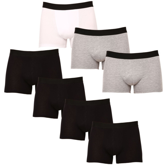 7PACK Boxershorts til mænd Nedeto flerfarvet (7NDTB1002)