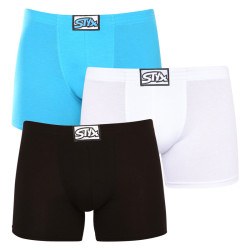 3PACK Boxershorts til mænd Styx lang klassisk gummi flerfarvet (3F96019)