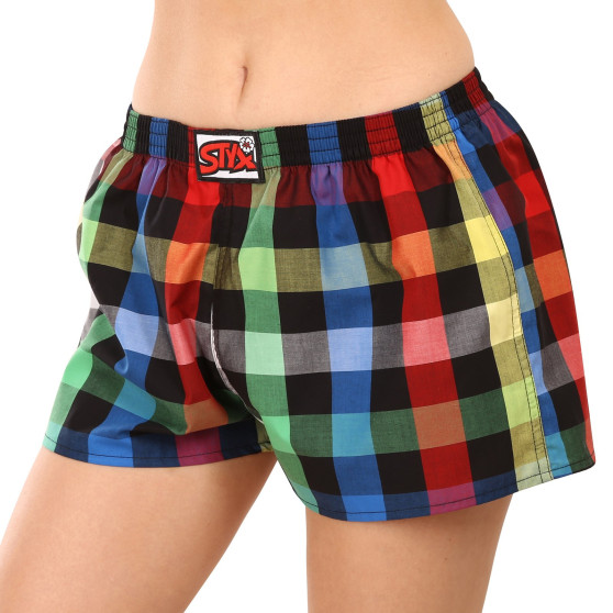 3PACK Dameshorts Styx classic elastic flerfarvet (3K10812)