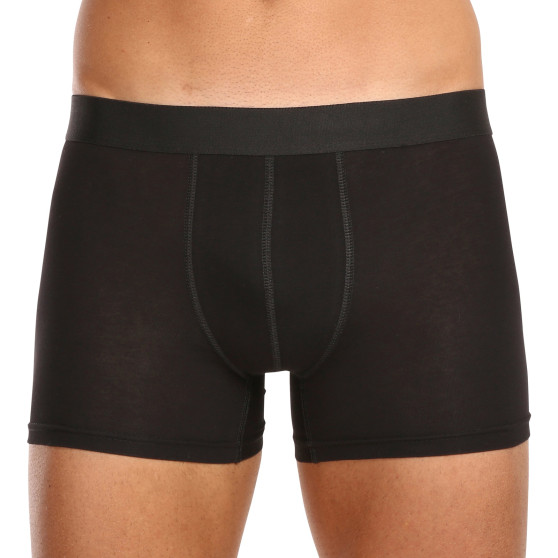 5PACK Boxershorts til mænd Nedeto overstørrelse sort (5NBX001)