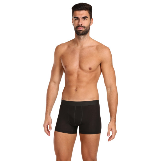 5PACK Boxershorts til mænd Nedeto overstørrelse sort (5NBX001)