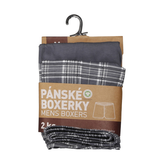 2PACK Boxershorts til mænd Molvy flerfarvet (KP-086-BBU)