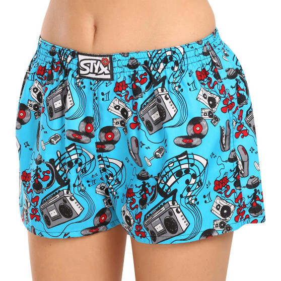 Shorts til kvinder Styx art klassisk gummi music (K1558)