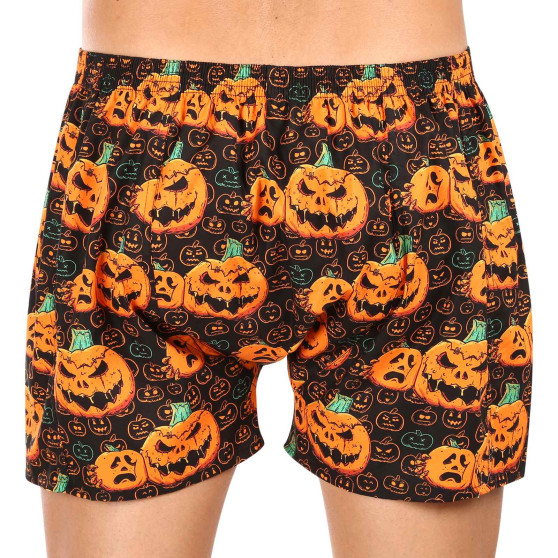 Boxershorts til mænd Styx art klassisk gummi overdimensioneret Halloween-græskar (E1755)