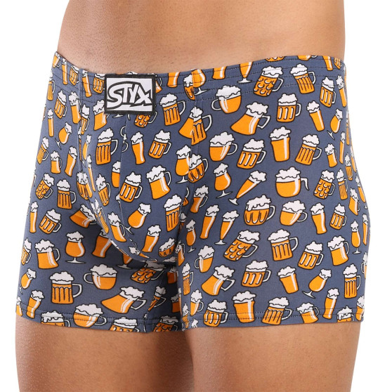 Boxershorts til mænd Styx long art klassisk gummi beer (F1357)