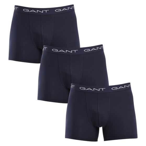 3PACK Boxershorts til mænd Gant blå (900013004-410)