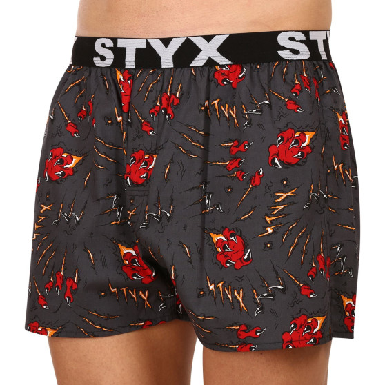 5PACK Boxershorts til mænd Styx art sports gummi flerfarvet (5B1125023)