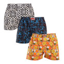 3PACK Boxershorts til mænd Styx art klassisk gummi flerfarvet (3A14534)