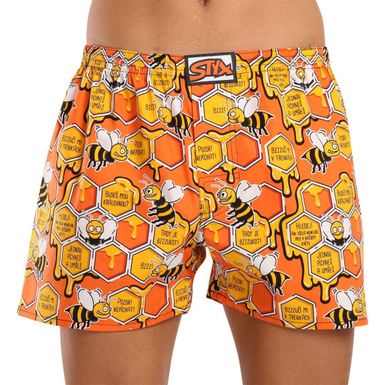 3PACK Boxershorts til mænd Styx art klassisk gummi flerfarvet (3A14534)