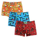 3PACK Boxershorts til mænd Styx art klassisk gummi flerfarvet (3Q12914)