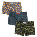 3PACK Boxershorts til mænd Styx art klassisk gummi flerfarvet (3Q12672)