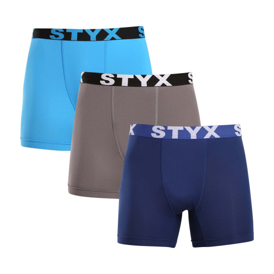 3PACK Funktionelle boxershorts til mænd Styx flerfarvet (3W96839)