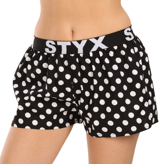 Dameshorts Styx art sports gummi polka dots (T1650)