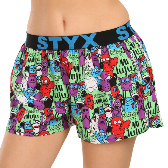 Dameshorts Styx art sports gummi monsters (T1555)