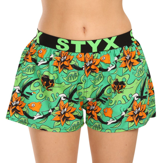 Dameshorts Styx art sports gummi tropic (T1557)