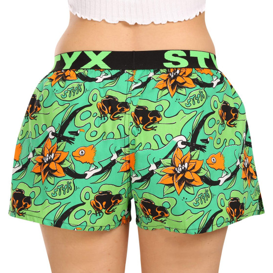 Dameshorts Styx art sports gummi tropic (T1557)