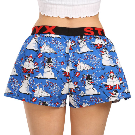 Dameshorts Styx art sports gummi christmas snowmen (T1751)