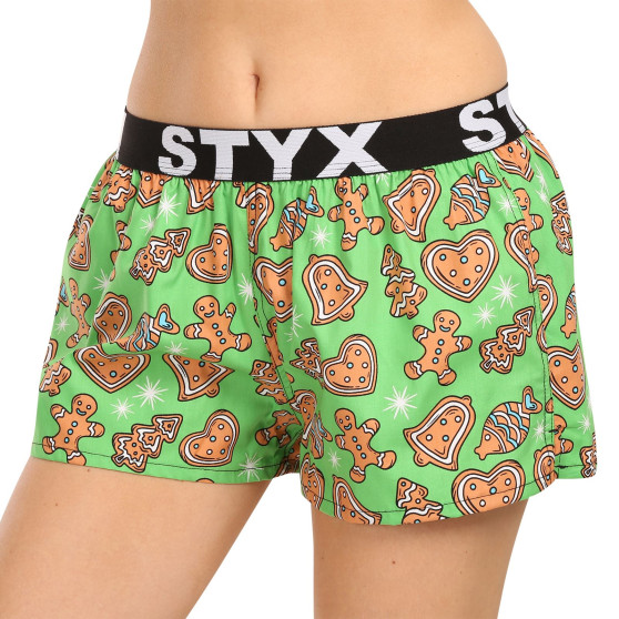 Dameshorts Styx art sports gummi Christmas gingerbread (T1753)