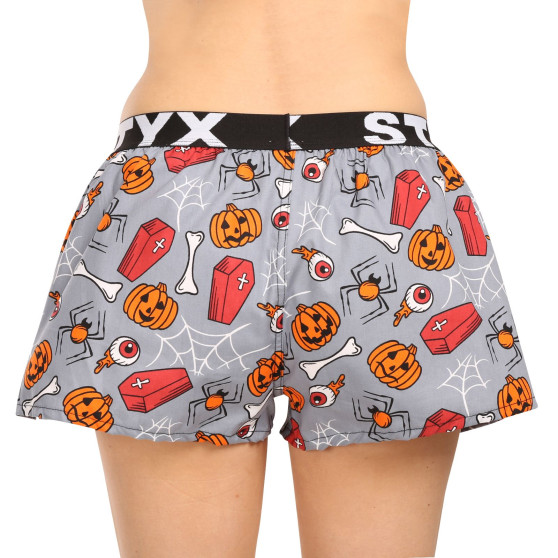 Dameshorts Styx kunst sport gummi Halloween kister (T1752)