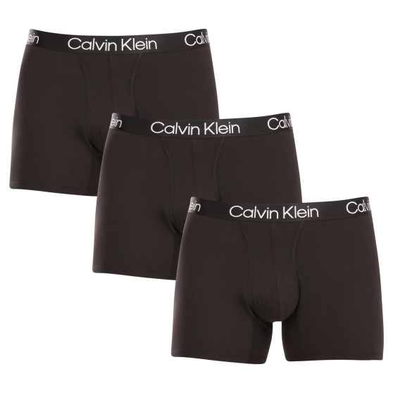 3PACK Boxershorts til mænd Calvin Klein sort (NB2971A-7VI)