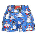 Børneshorts Styx art klassisk gummi christmas snowmen (J1751)