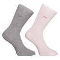 2PACK damestrømper Calvin Klein high flerfarvet (701218769 003)