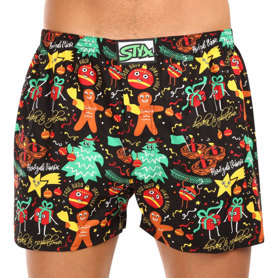 3PACK Boxershorts til mænd Styx art klassisk gummi flerfarvet (3A17134)