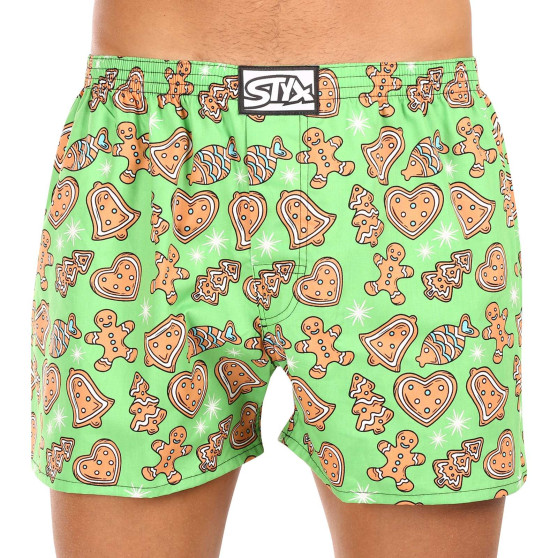 3PACK Boxershorts til mænd Styx art klassisk gummi flerfarvet (3A17134)