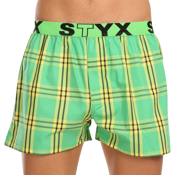 3PACK Boxershorts til mænd Styx sport elastik flerfarvet (3B11123)