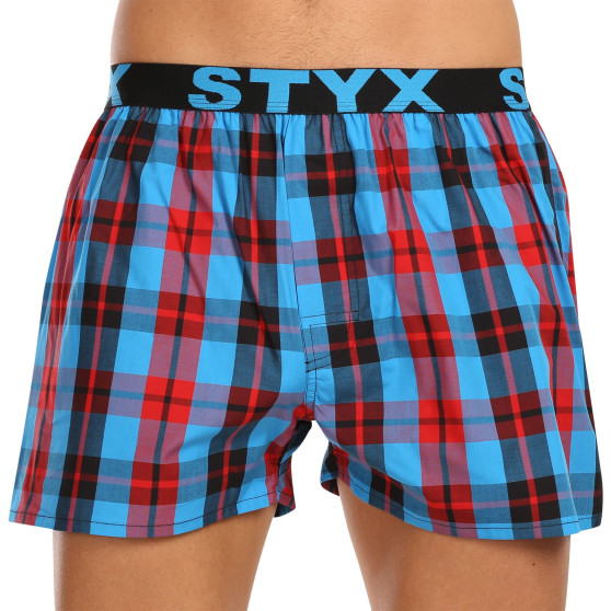 3PACK Boxershorts til mænd Styx sport elastik flerfarvet (3B11123)