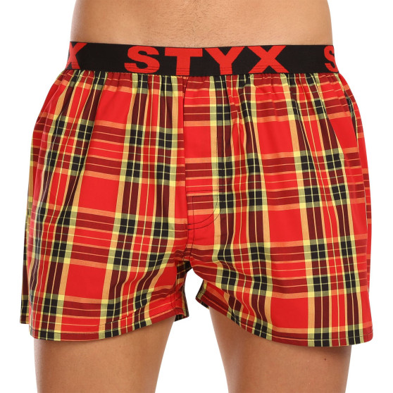 3PACK Boxershorts til mænd Styx sport elastik flerfarvet (3B11456)