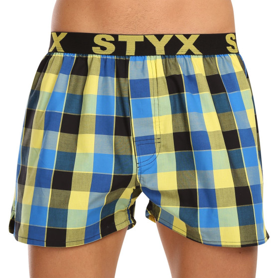 3PACK Boxershorts til mænd Styx sport elastik flerfarvet (3B11456)