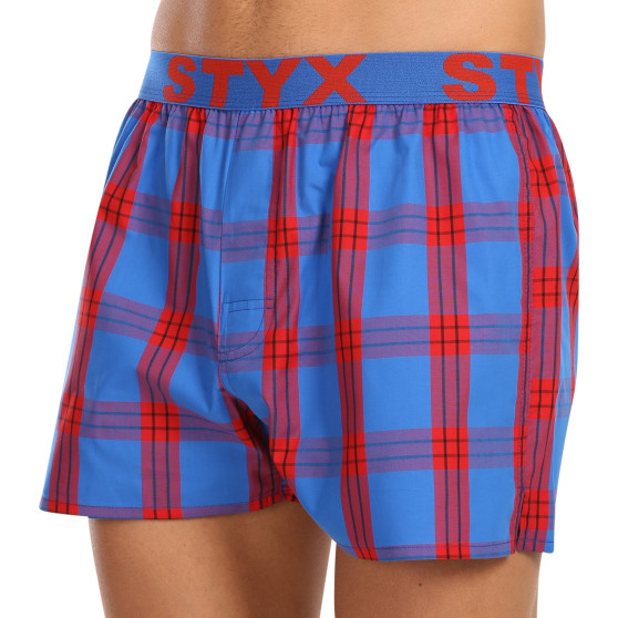 3PACK Boxershorts til mænd Styx sport elastik flerfarvet (3B11456)