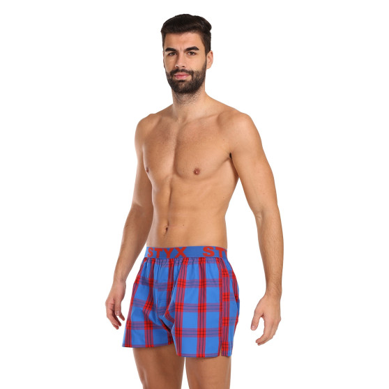 3PACK Boxershorts til mænd Styx sport elastik flerfarvet (3B11456)