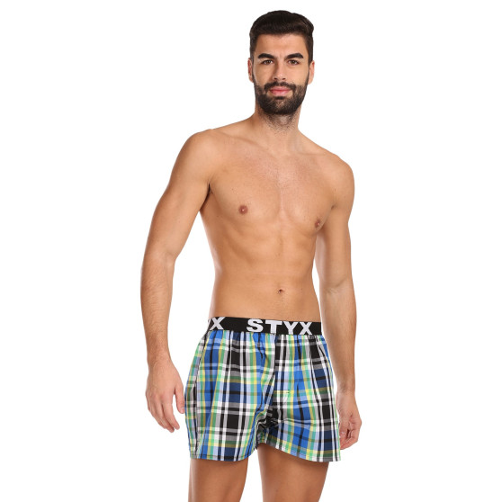 3PACK Boxershorts til mænd Styx sport elastik flerfarvet (3B11789)