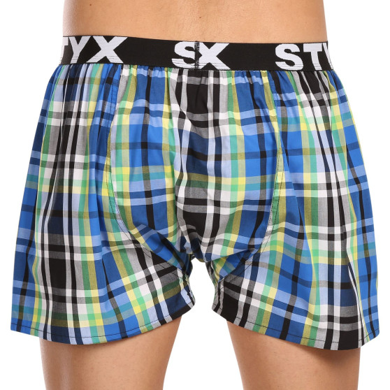 3PACK Boxershorts til mænd Styx sport elastik flerfarvet (3B11789)