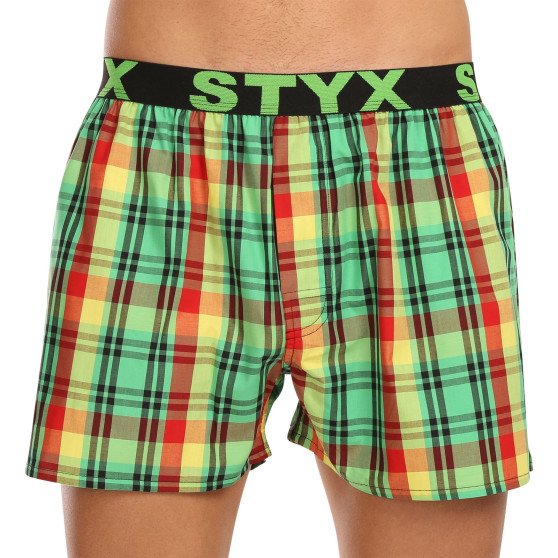 3PACK Boxershorts til mænd Styx sport elastik flerfarvet (3B11789)