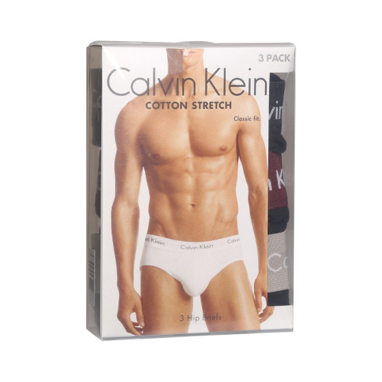 3PACK Trusser til mænd Calvin Klein sort (U2661G-H54)