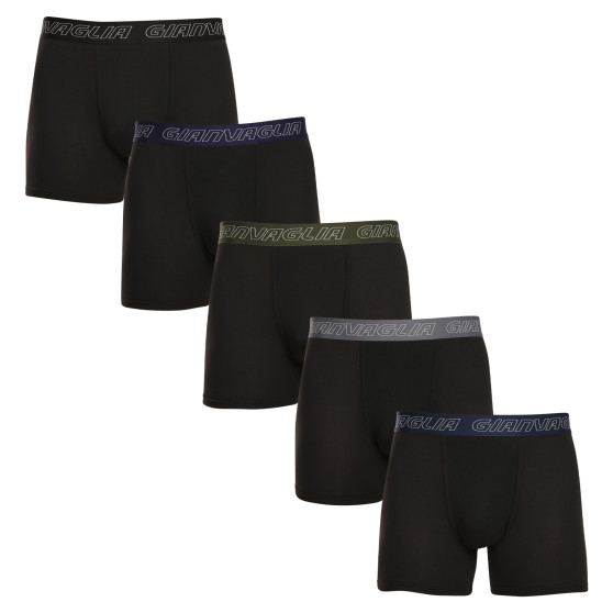 5PACK Boxershorts til mænd Gianvaglia sort (GVG-5014)