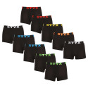 10PACK Boxershorts til mænd Styx sport gummi sort (10G9601)