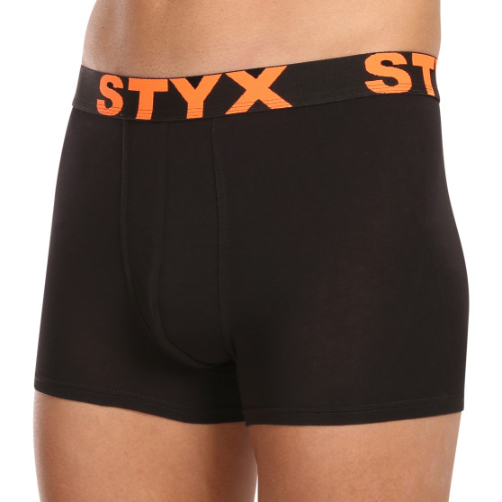 10PACK Boxershorts til mænd Styx sport gummi sort (10G9601)