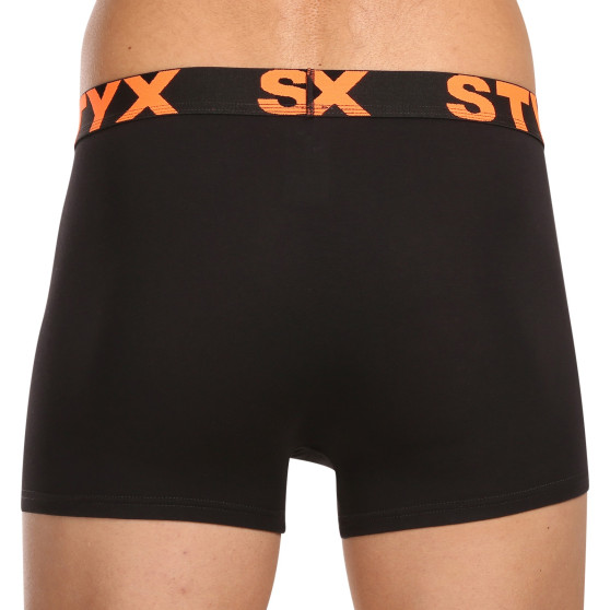 10PACK Boxershorts til mænd Styx sport gummi sort (10G9601)