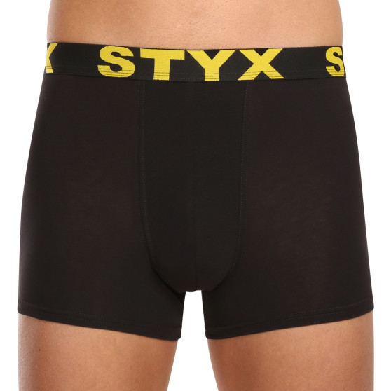 10PACK Boxershorts til mænd Styx sport gummi sort (10G9601)