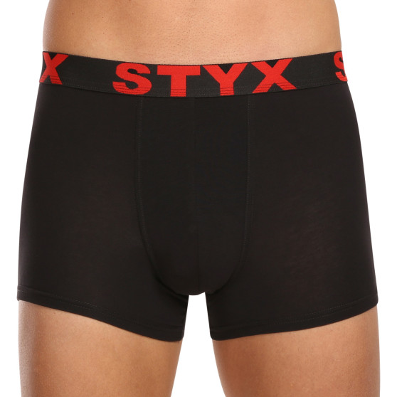 10PACK Boxershorts til mænd Styx sport gummi sort (10G9601)