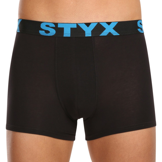 10PACK Boxershorts til mænd Styx sport gummi sort (10G9601)