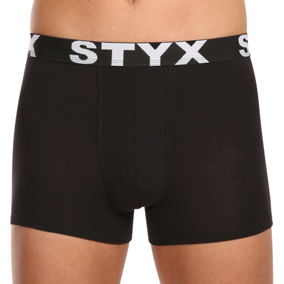 10PACK Boxershorts til mænd Styx sport gummi sort (10G9601)