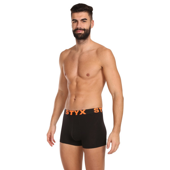 10PACK Boxershorts til mænd Styx sport gummi sort (10G9601)